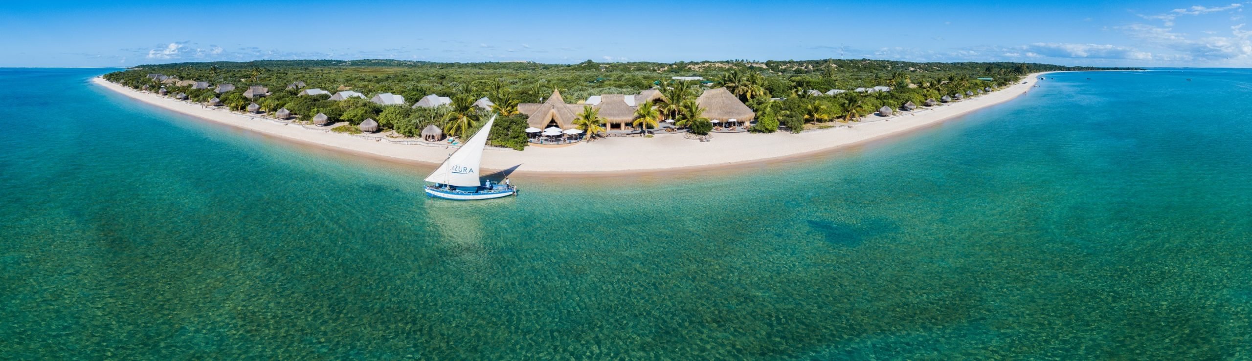 Panoramic view of Azura Benguerra Island