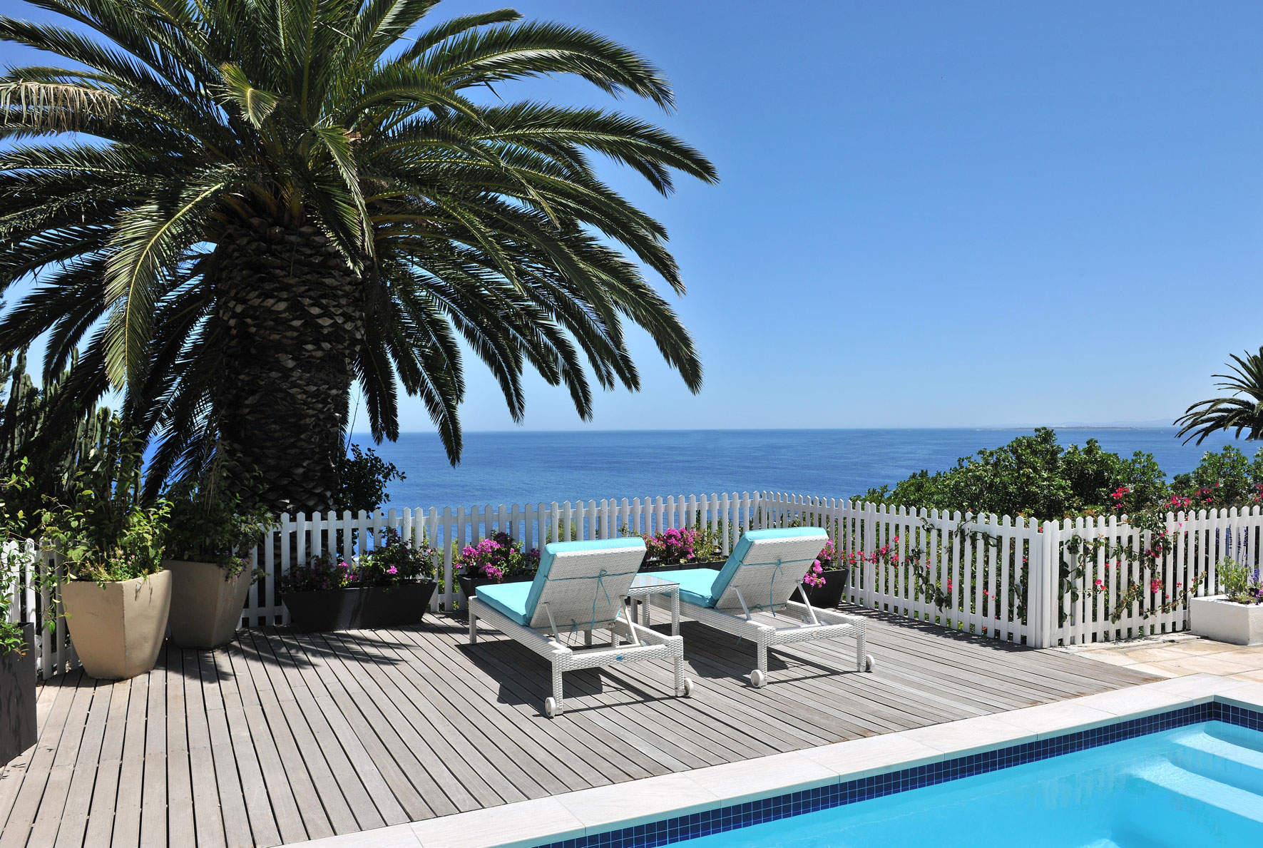 Gazing out at the sparkling Atlantic from the deck at Clarendon Bantry Bay