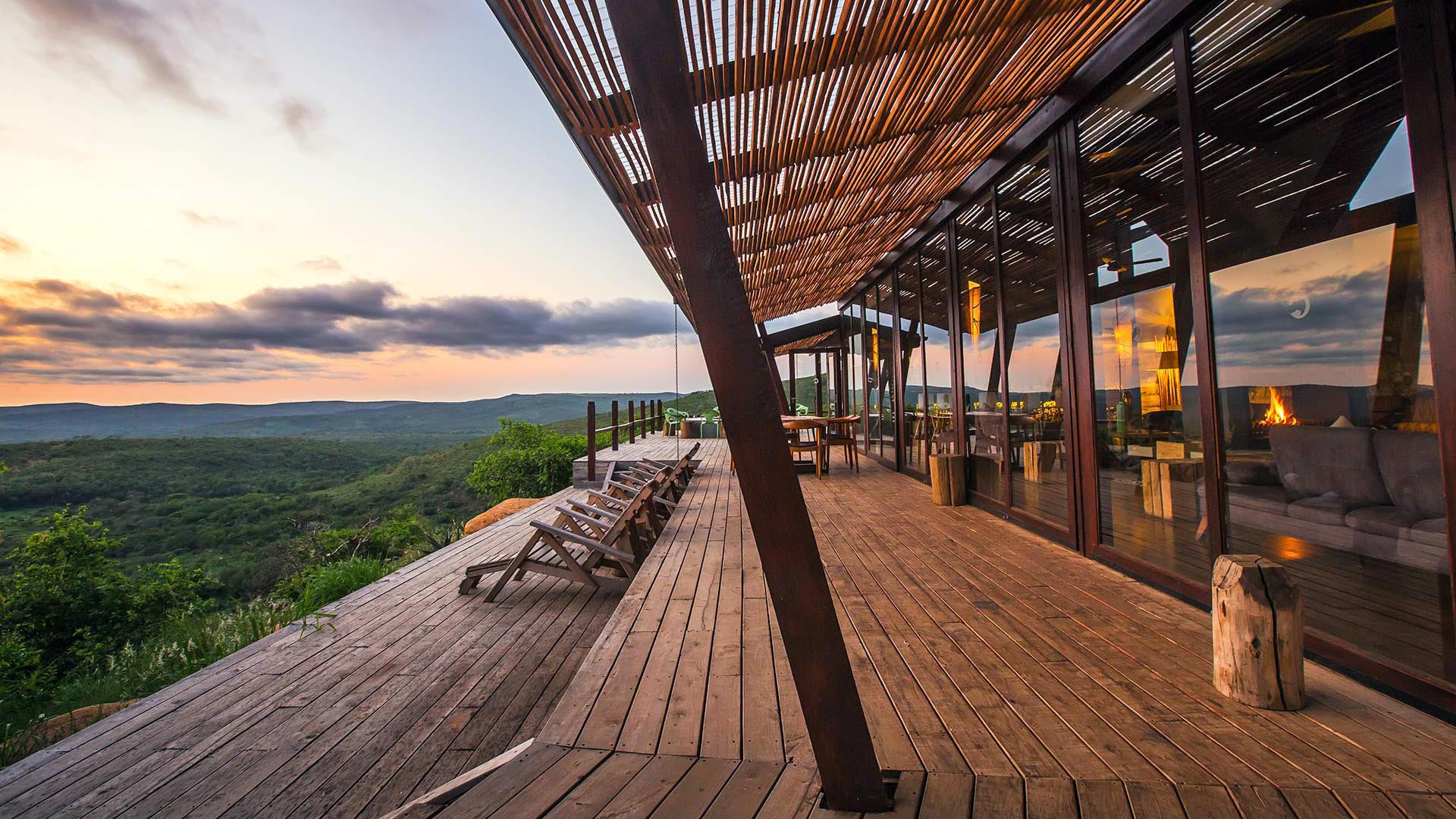 Rhino Ridge Safari Lodge Views from the Deck