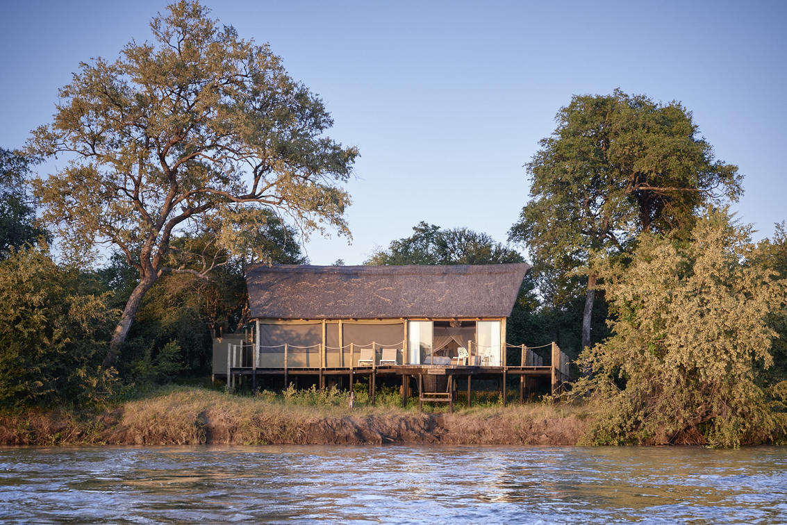 Victoria Falls River Lodge on the banks of the Zambezi River