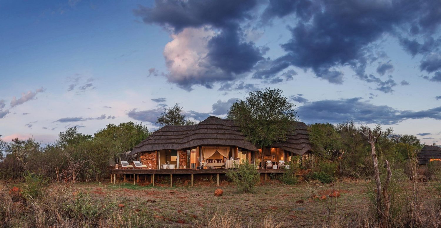 A panoramic view of the luxurious suite at Madikwe Hills Private Game Lodge