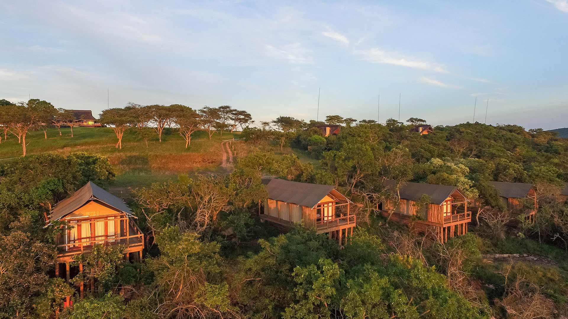 An aerial view of Muluwa Lodge