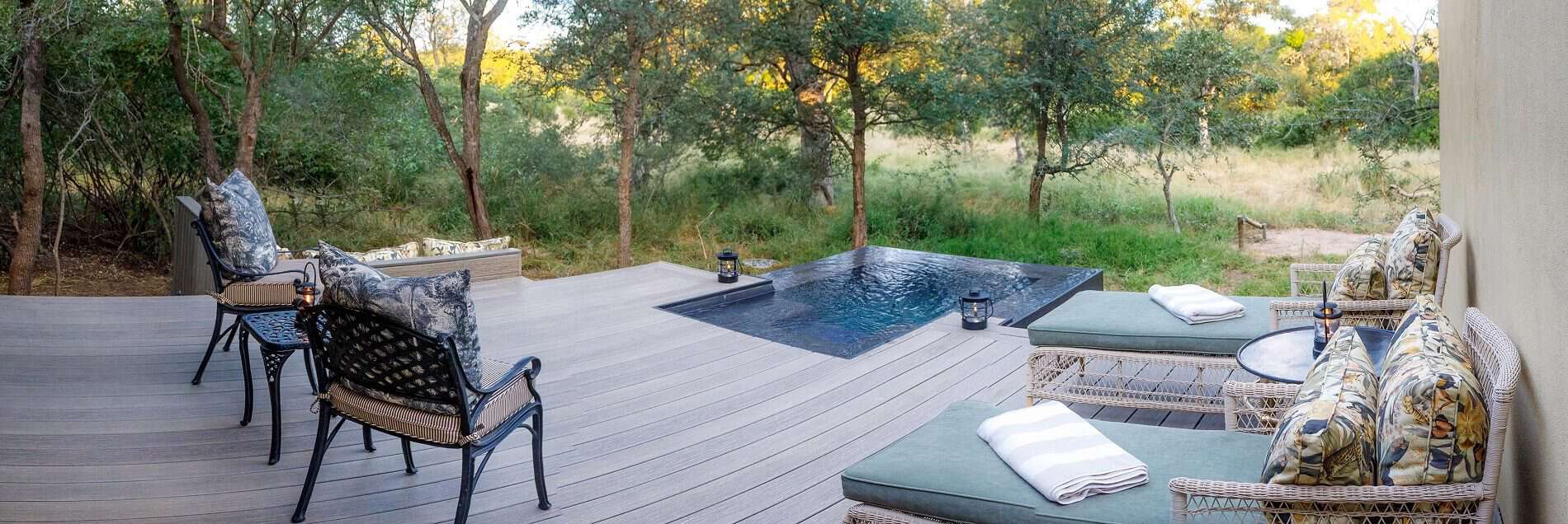 The private pool on your deck at King's Camp