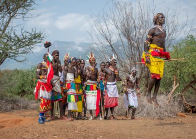 Traditional Samburu Dancing at Kalepo Camp