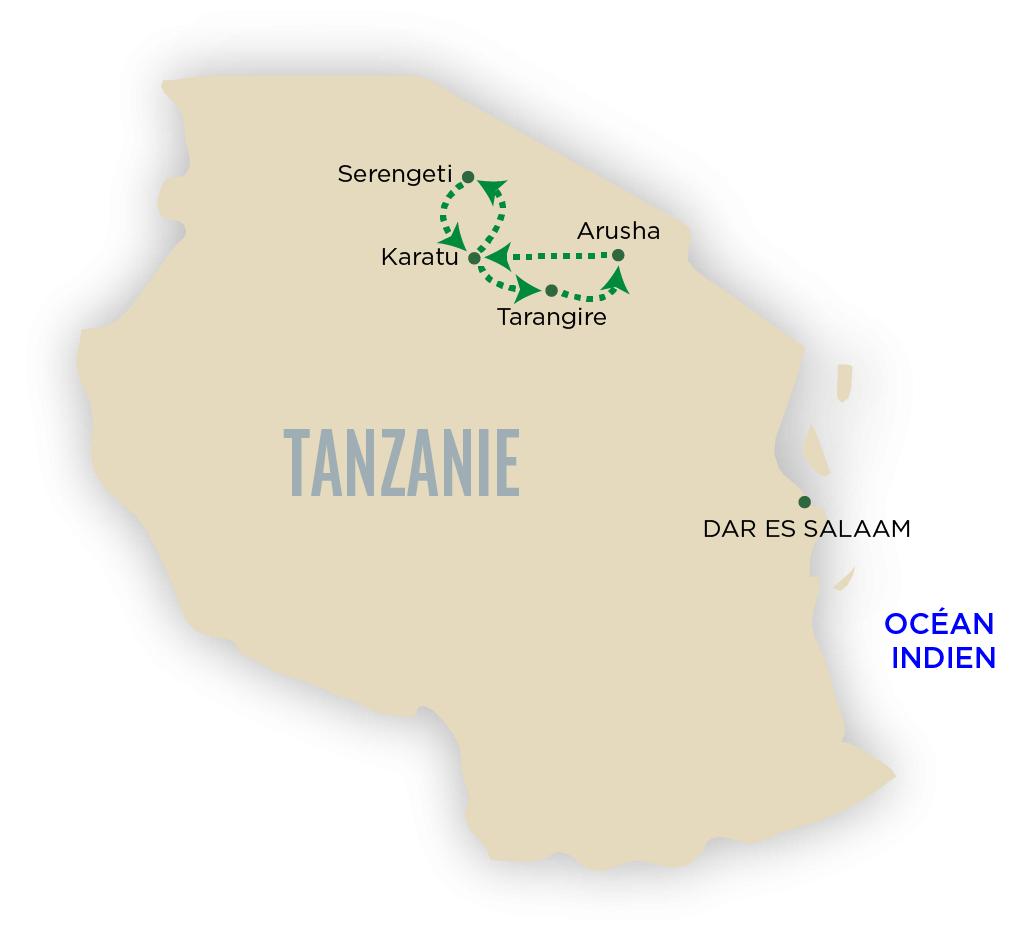 Carte pour Sur les pistes Namibiennes